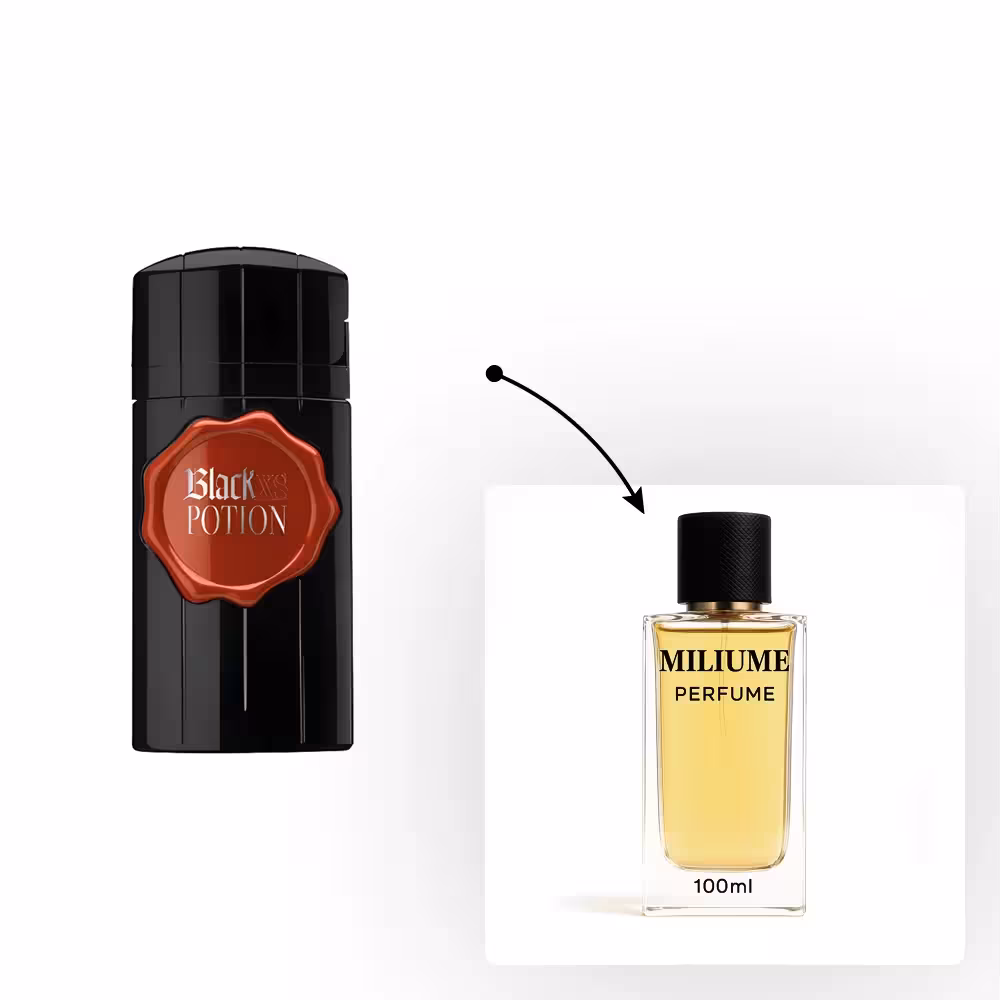 اسانس عطر Paco Rabanne Black XS Potion برند RenneTouch - کد 1405 - پاکو رابان بلک ایکس اس پوشن 100ML - میلیوم پرفیوم