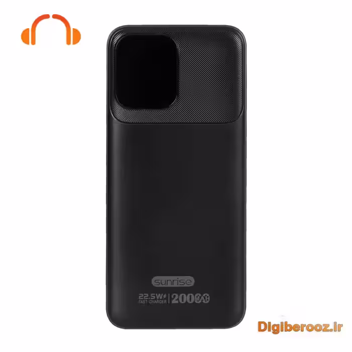 پاوربانک Sunrise مدل P21 باظرفیت 20000 میلی آمپر 22.5w فست شارژ