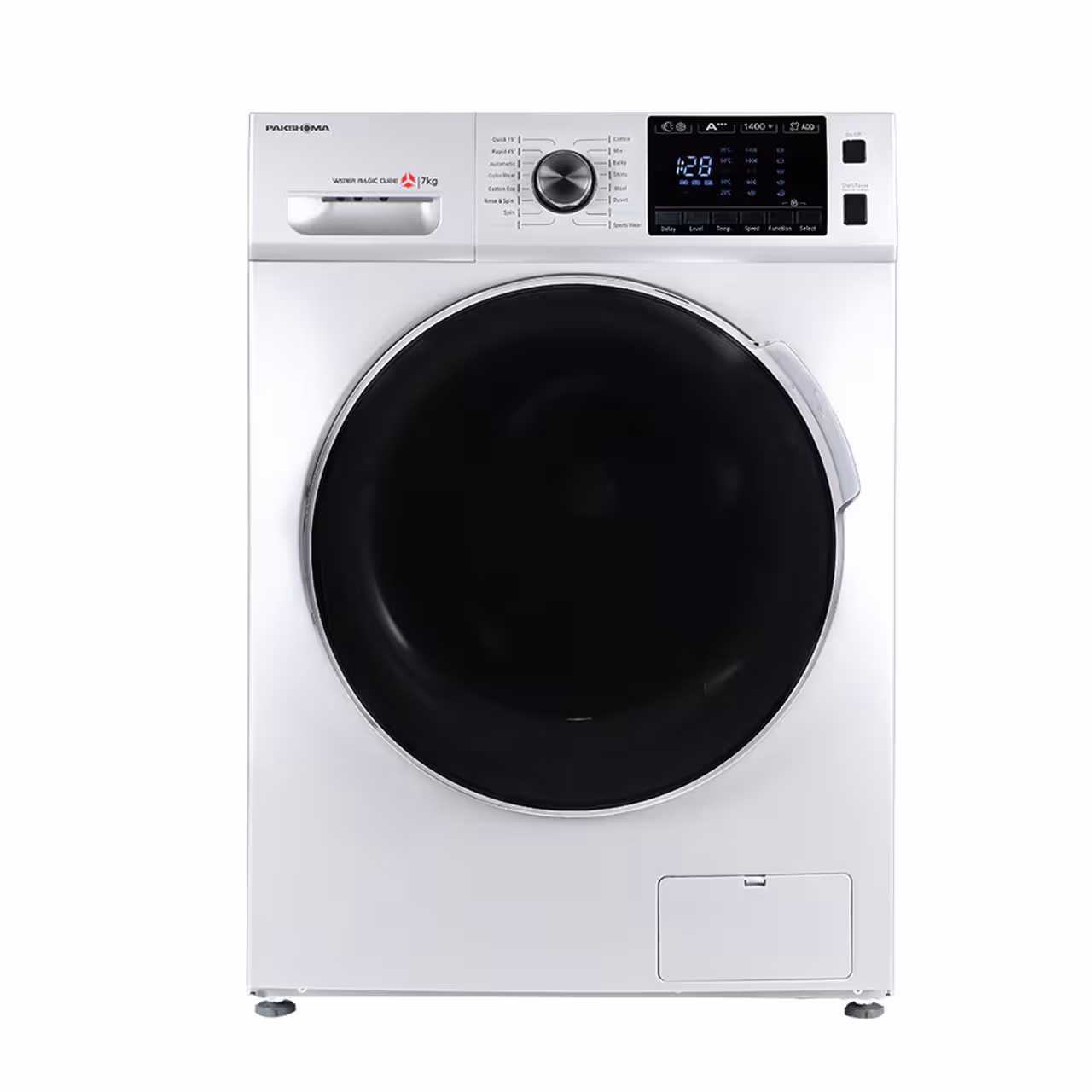 ماشین لباسشویی پاکشوما مدل TFU - 76402 WT ظرفیت 7 کیلوگرم
