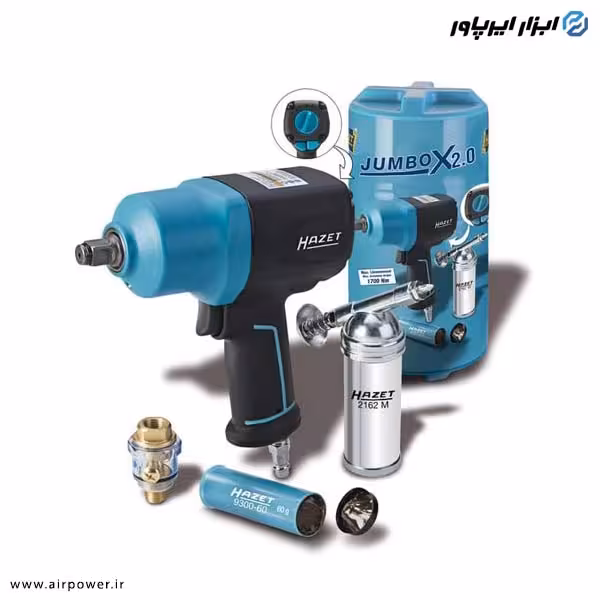 کیت بکس بادی هازت آلمان 1/2 اینچ و روغن زن مدل 9012EL-SPC/4