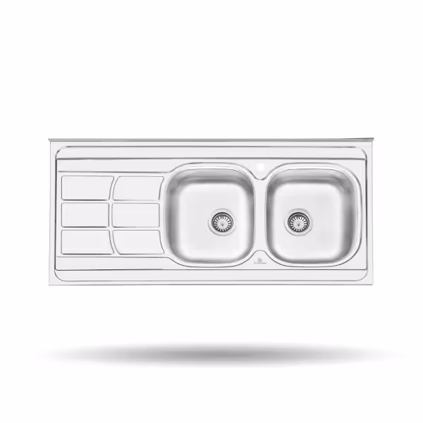 سینک ظرفشویی نیمه فانتزی روکار پرنیان استیل مدل PS 2109