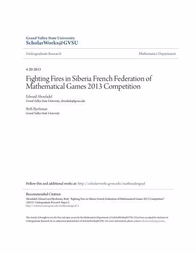 خرید و دانلود نسخه کامل کتاب Fighting Fires in Siberia French Federation of Mathematical Games 2013 Competition