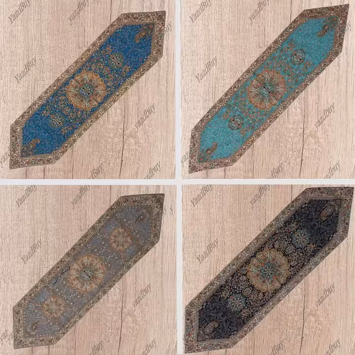 رانر رومیزی ترمه افشاری با کیفیت عالی و تنوع رنگی جذاب