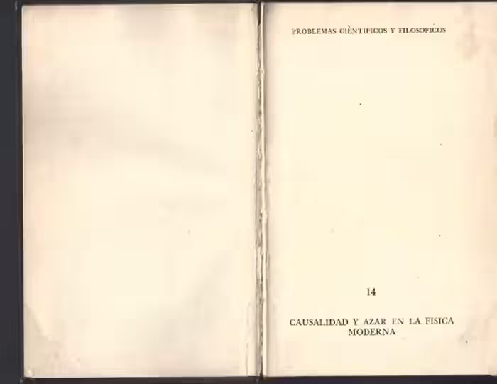 خرید و دانلود نسخه کامل کتاب Causalidad y azar en la física moderna