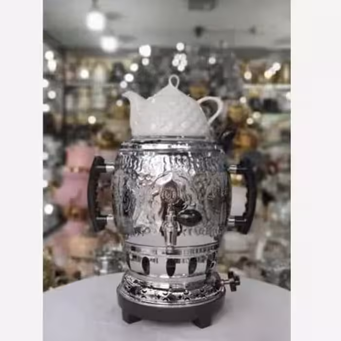 سماور سما آپولون قلم زنی یا هخامنشی قوری دار