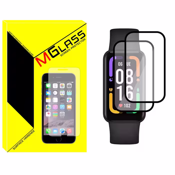 محافظ صفحه نمایش نانو ام گلس مدل NMG مناسب برای ساعت هوشمند شیائومی Redmi Smart Band Pro بسته دو عددی