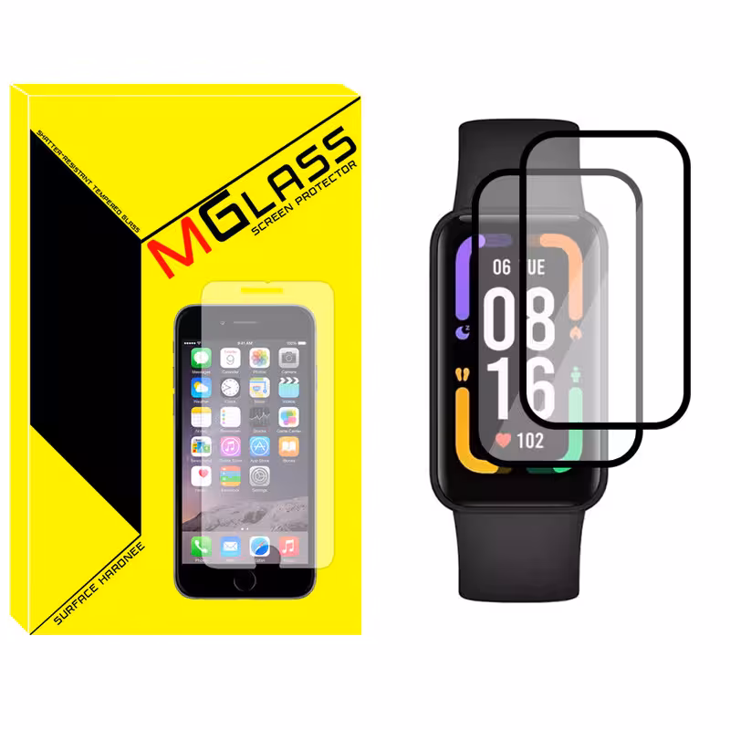 محافظ صفحه نمایش نانو ام گلس مدل NMG مناسب برای ساعت هوشمند شیائومی Redmi Smart Band Pro بسته دو عددی