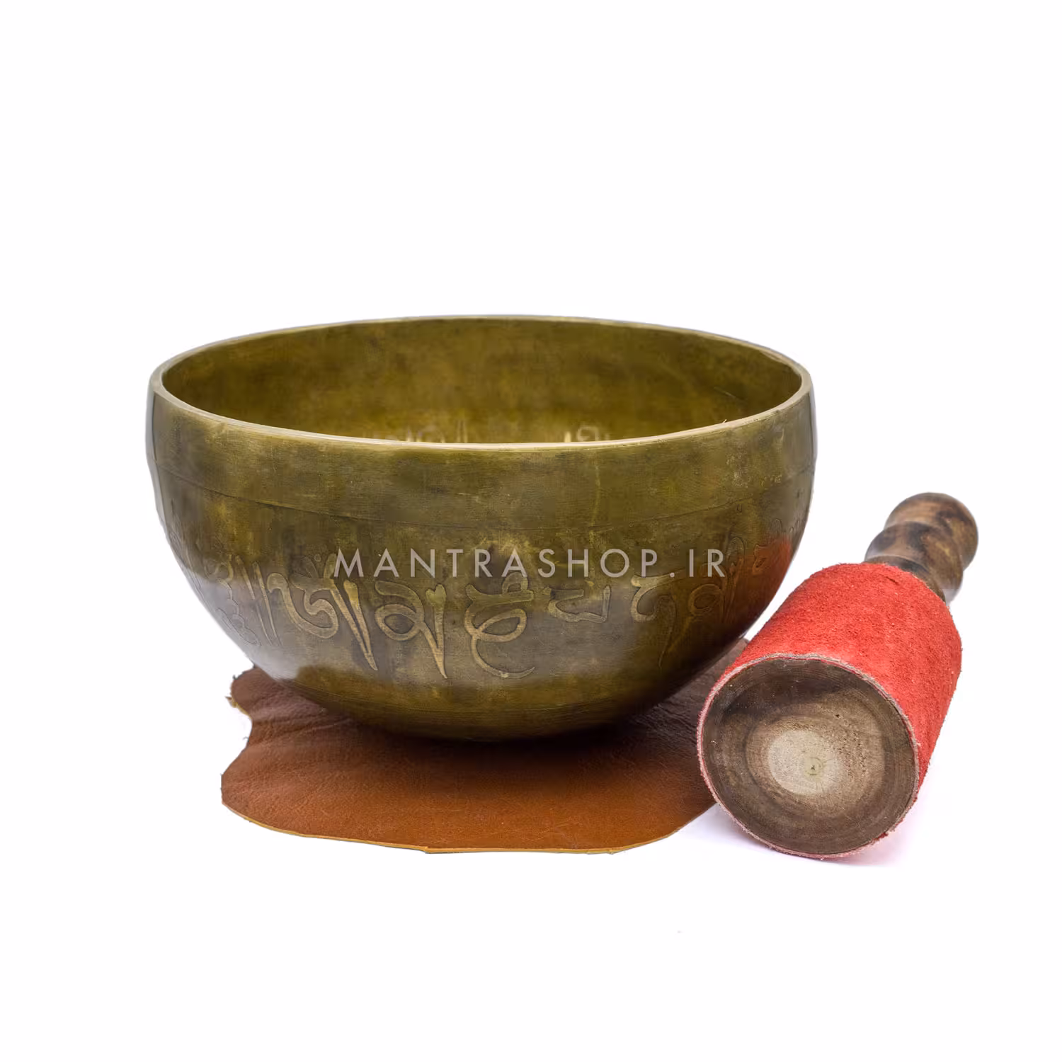 کاسه تبتی دست ساز اصل طرح آنتیک با حکاکی نقش بودا قطر دهانه 16.5 سانتی متر