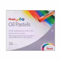 پاستل روغنی پنتل 36 رنگ pentel pastel