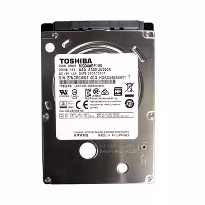 هارددیسک اینترنال لپ تاپ توشیبا Toshiba 1TB 2.5 SATA (ریفری) استوک