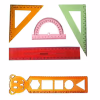 ست گونیا و نقاله کد 2015 مجموعه 5 عددی