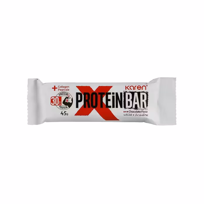 پروتئین بار 45 گرمی شکلاتی کارن