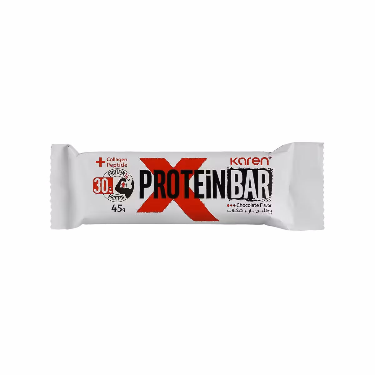 پروتئین بار 45 گرمی شکلاتی کارن