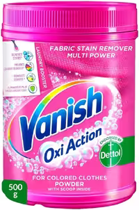 لکه بر لباس ونیش Vanish لباس های رنگی 500 گرمی
