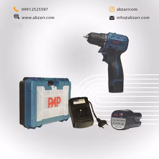 دریل شارژی براشلس چکش دار 18 ولت لیتیوم 2 دور 2 باتری P.A.P مدل BID-1820 (( اقساط یک ساله ))