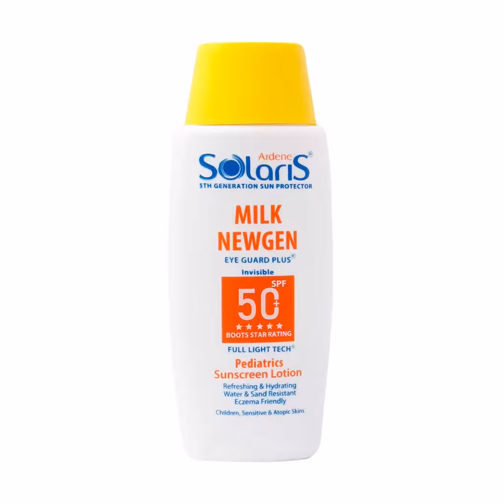 لوسیون ضد آفتاب کودک میلک نیوژن آردن سولاریس SPF50 (100 میل)