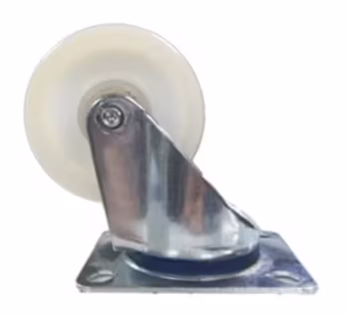 چرخ نساجی تفلون آبکاری کروم UK گردان قطر 100 میلی متر