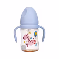 شیشه شیر نی دار رووکو Rovco حجم 180 میل طرح زرافه