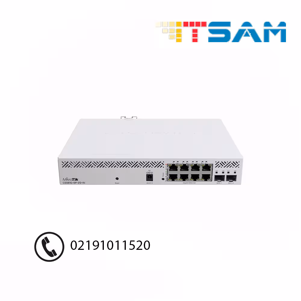 روتر سوئیچ میکروتیک مدل CSS610-8P-2S IN