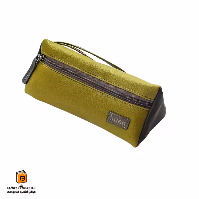 جامدادی سه گوش چرمی سبز ایمان (iman)