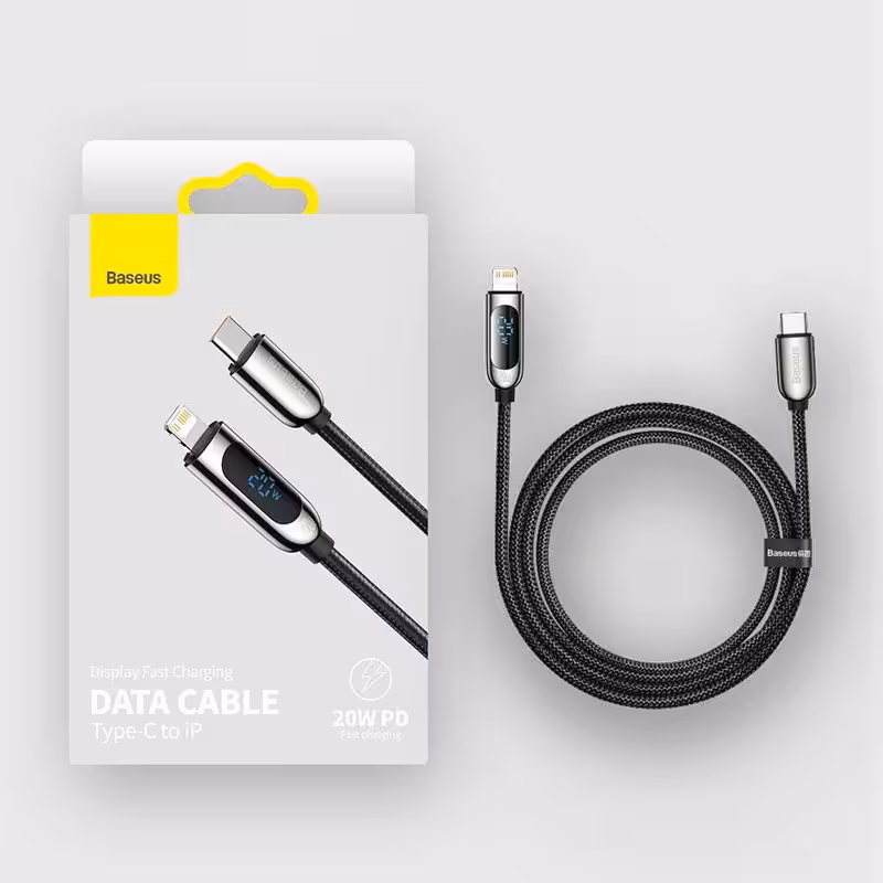 کابل تبدیل 1 متری لایتنینگ به USB-C باسئوسCATLSK-01