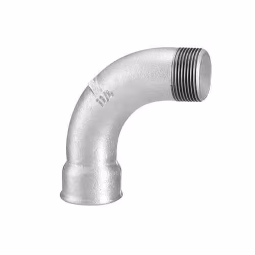 خم چپقی گالوانیزه توپی برزیل سایز 1 1.4 اینچ