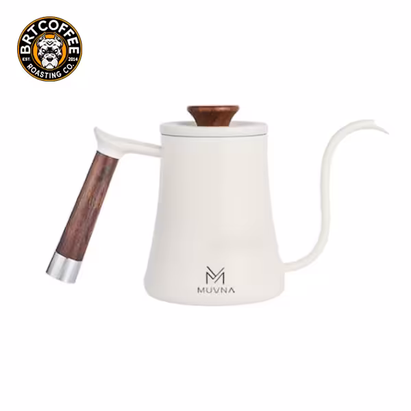 کتل قهوه دمی گردن غاز 350میل برند Muvna سفید