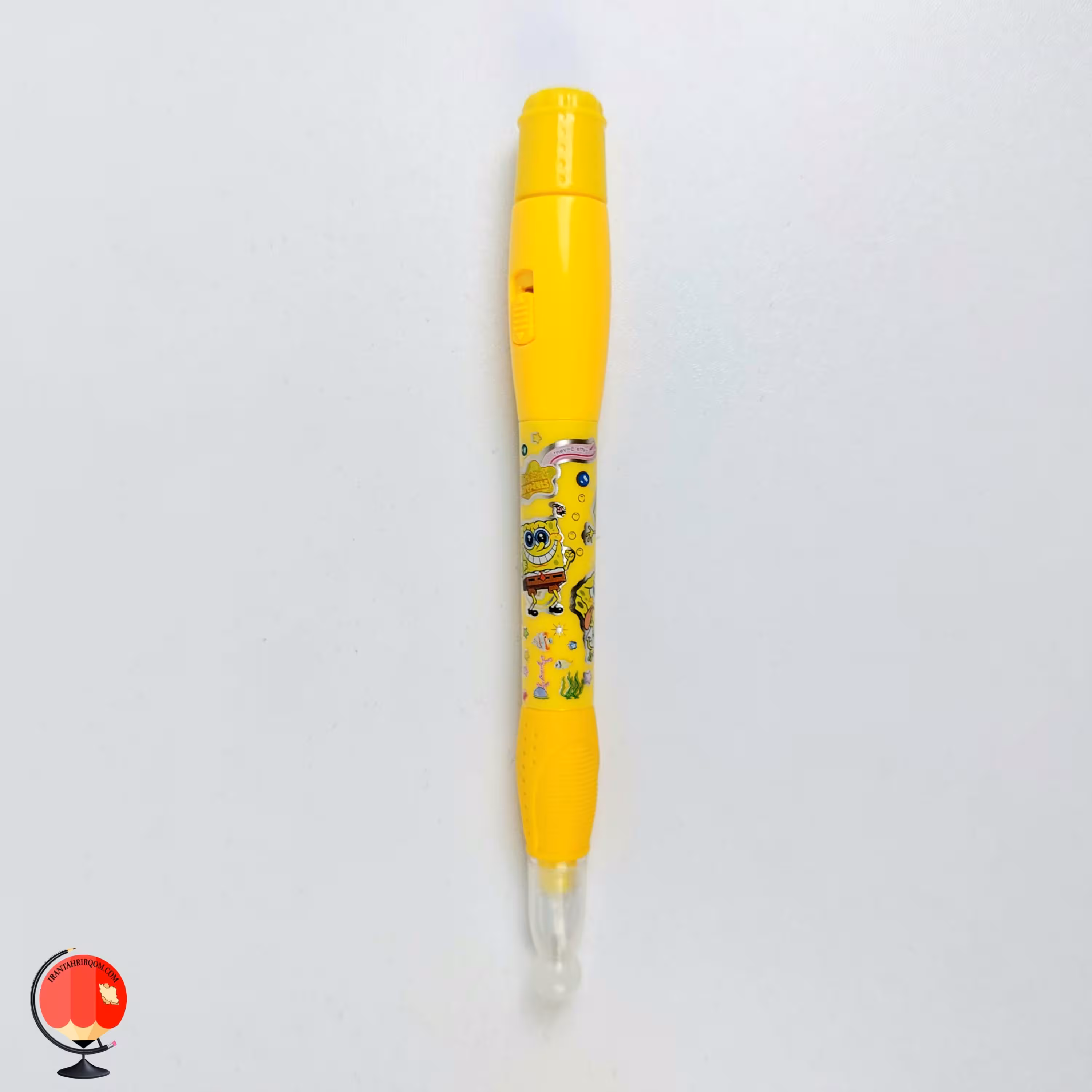 خودکار چراغ دار طرح باب اسفنجی زرد کد 3032