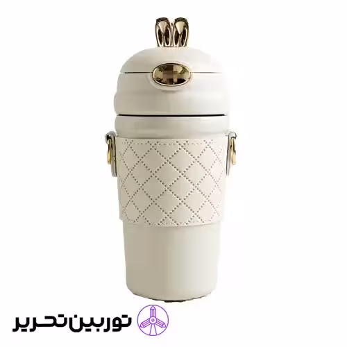 تراول ماگ بنددار خرگوش-سفید