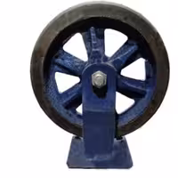 چرخ آهنی لاستیکی A ثابت قطر 350 میلی متر