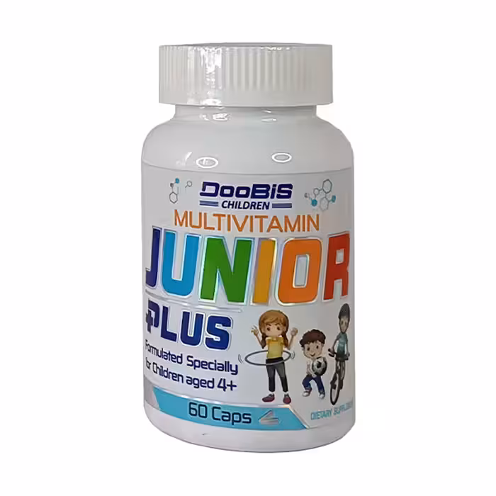 قیمت و خرید کپسول مولتی ویتامین جونیور پلاس دوبیس 60 عددی