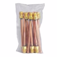مغزی برنجی یک سر لوله سایز 3/8 اینچ (پک 10 تایی)