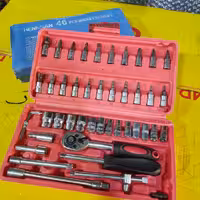 جعبه بکس 46 پارچه درایو 1/4 برند هنسان