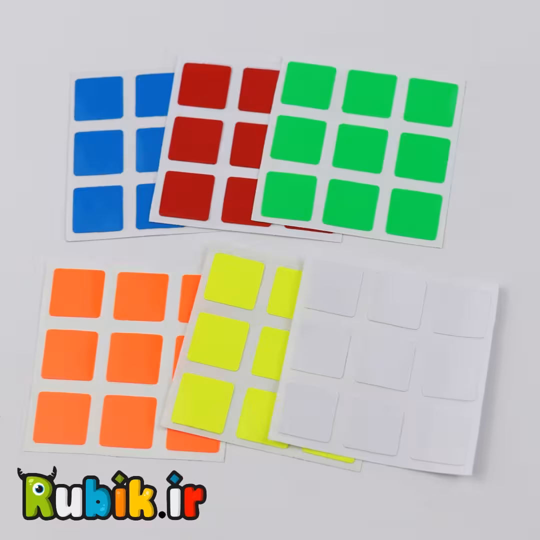 استیکر (برچسب) روبیک 3×3 فسفری