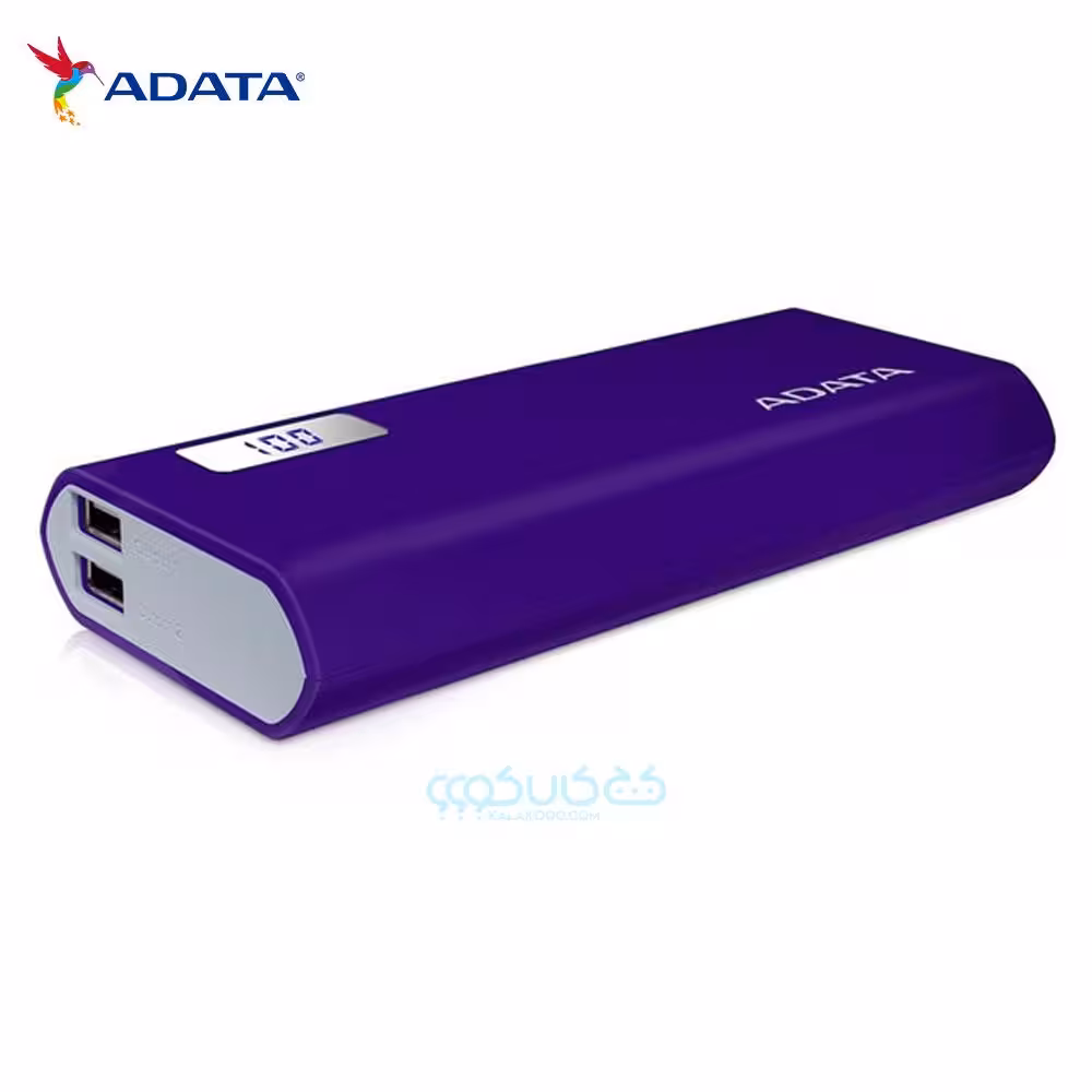 پاور بانک 12.500 میلی آمپر ای دیتا مدل ADATA P12500D رنگ بنفش