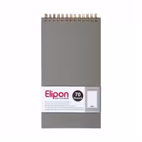 دفتر یادداشت خبرنگاری 70 برگ سیمی جلد چرم الیپون طرح 2