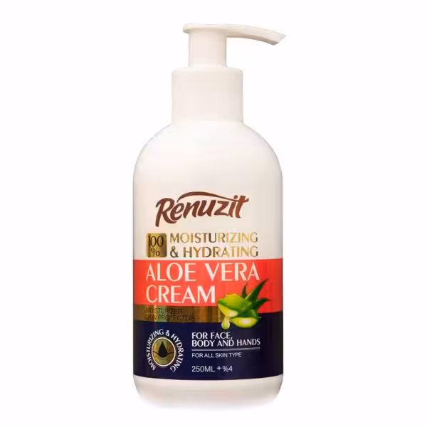 کرم آبرسان و مرطوب کننده پمپی رینوزیت حاوی عصاره آلوئه ورا 250میل