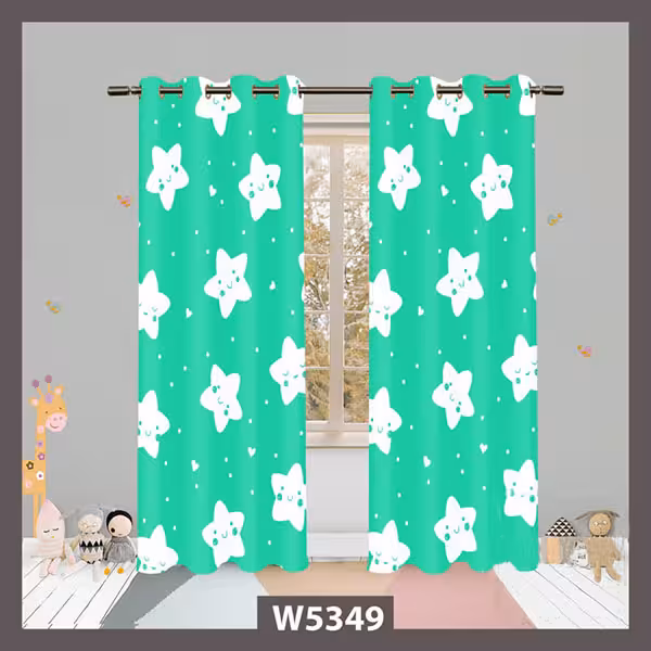 پرده کارتونی ستاره خندان کد W5349