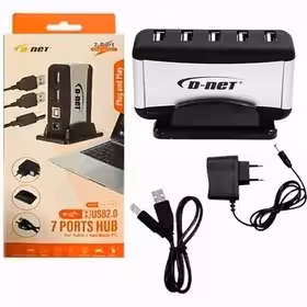 هاب 7 پورت USB 2.0 هولدر دار ( USB HUB ) دی نت
