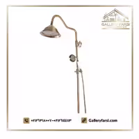 علم دوش حمام طلا مات کرومات مدل کلاسیک
