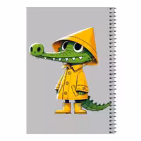 دفتر مشق 80 برگ اس جی مدل تمساح و کلاه