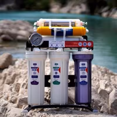 دستگاه تصفیه آب 7 مرحله ای هفت فیلتره بدون برق و مخزن برای آب با سختی متوسط - 15 ماه ضمانت