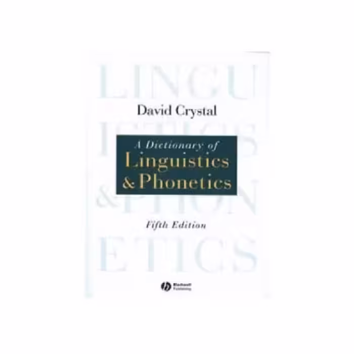 کتاب A Dictionary of Linguistics and Phonetics 5th Edition