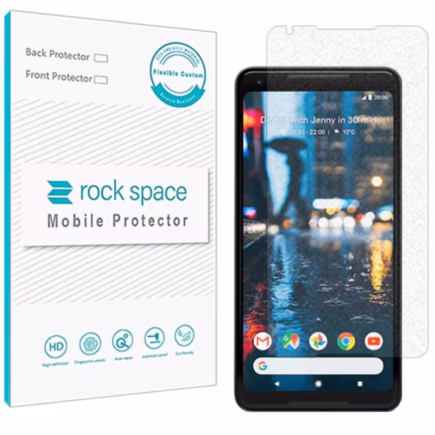 گلس مات نانو و ضد ضربه گوشی گوگل pixel2 XI برند راک اسپیس   