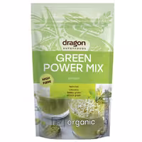 پودر میکس گرین Dragon – مکمل سبز گیاهی ارگانیک با اسپیرولینا، کلرلا و جوانه‌ها