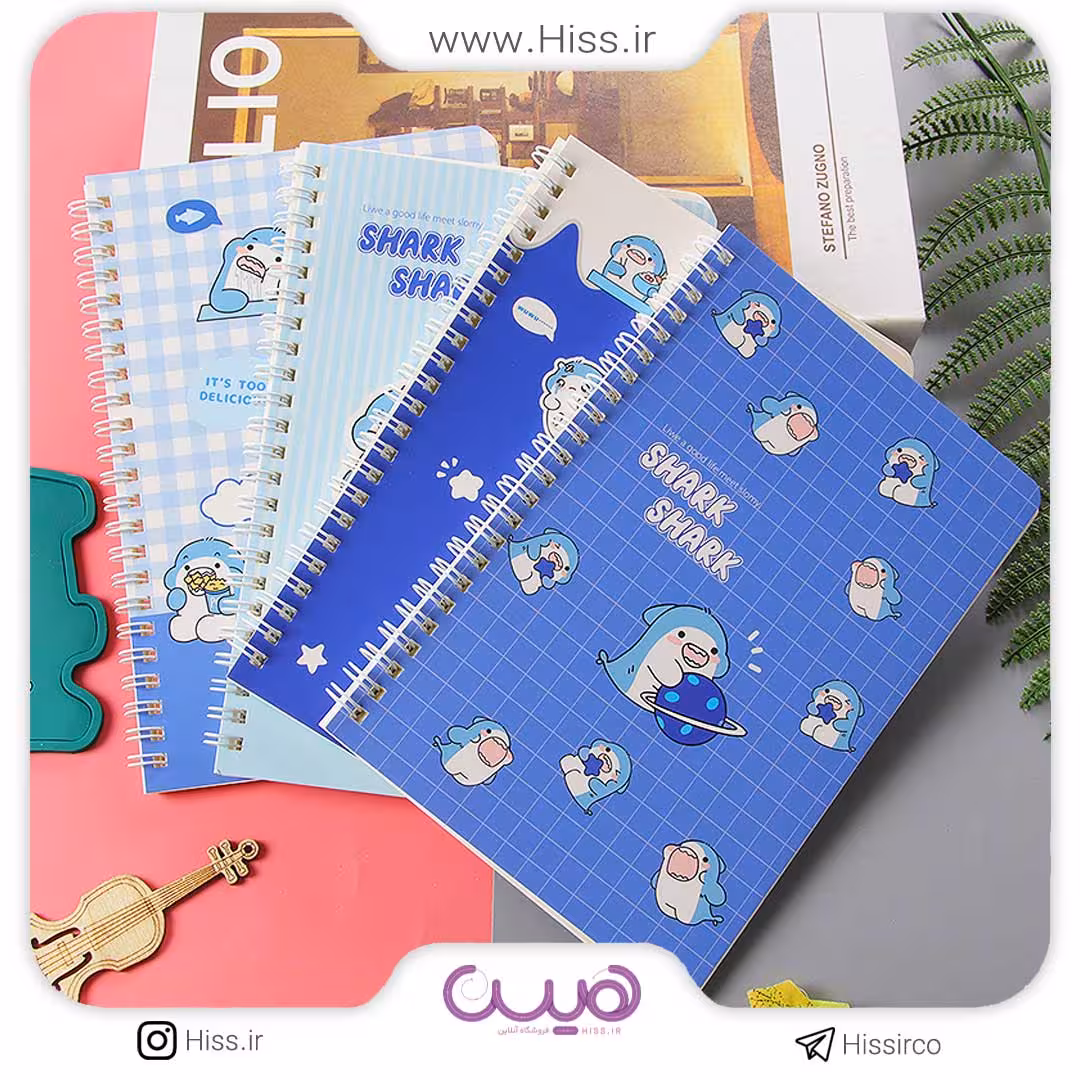 دفتر سیمی کوسه بازیگوش (مدل رندوم)