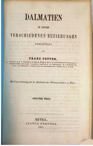 خرید و دانلود نسخه کامل کتاب Dalmatien in seinen verschiedenen Beziehungen