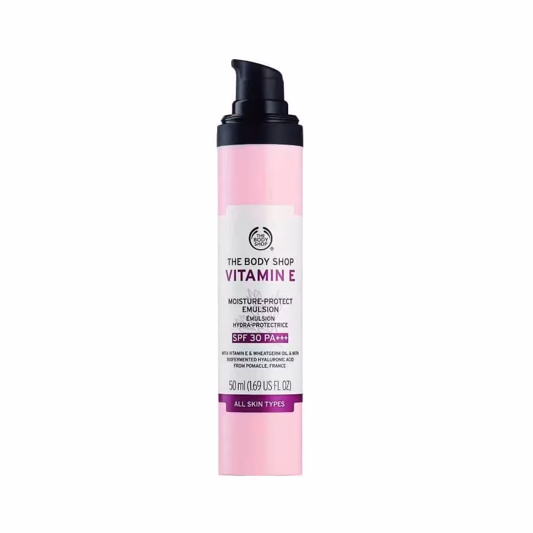 ضد آفتاب بادی شاپ مدل Vitamin E Moisture Protect حجم 50 میلی لیتر
