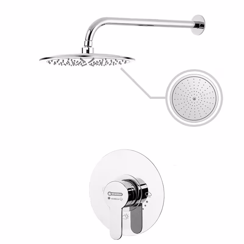 دوش سقفی توکار درخشان مدل آلفا (تیپ2)