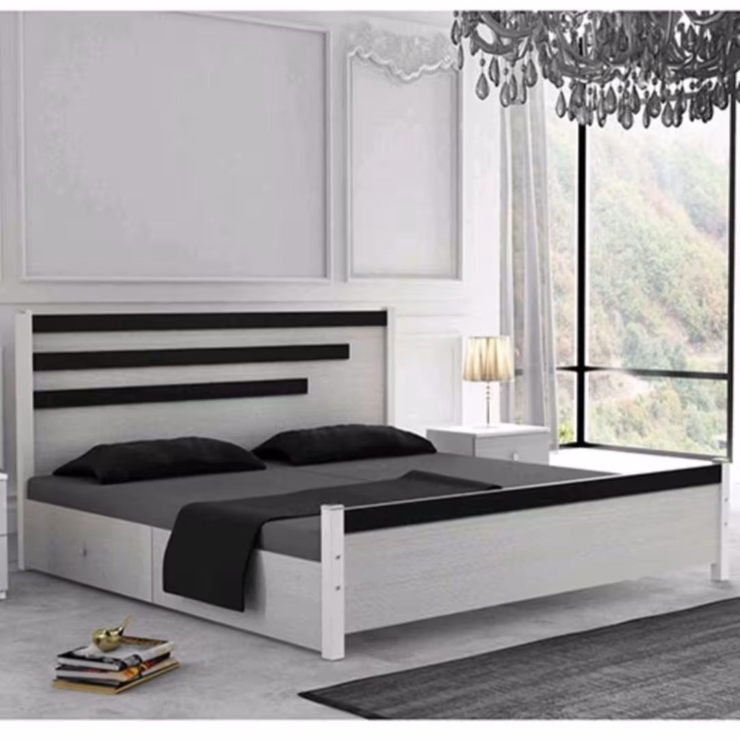 تخت دونفره مدل رادو  با کشو ،بدون تشک(ارسال پس کرایه)